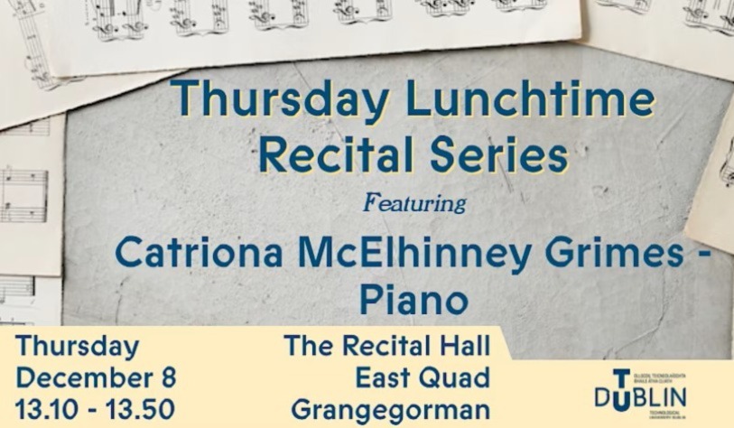Image for Thursday Lunchtime Recital         

8th December 2022 
